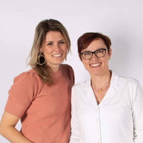 Melany Molenaar-Stroek en Marian Plat